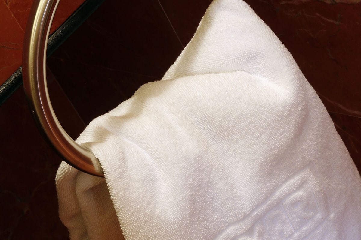 free toiletries, hair dryer, towels