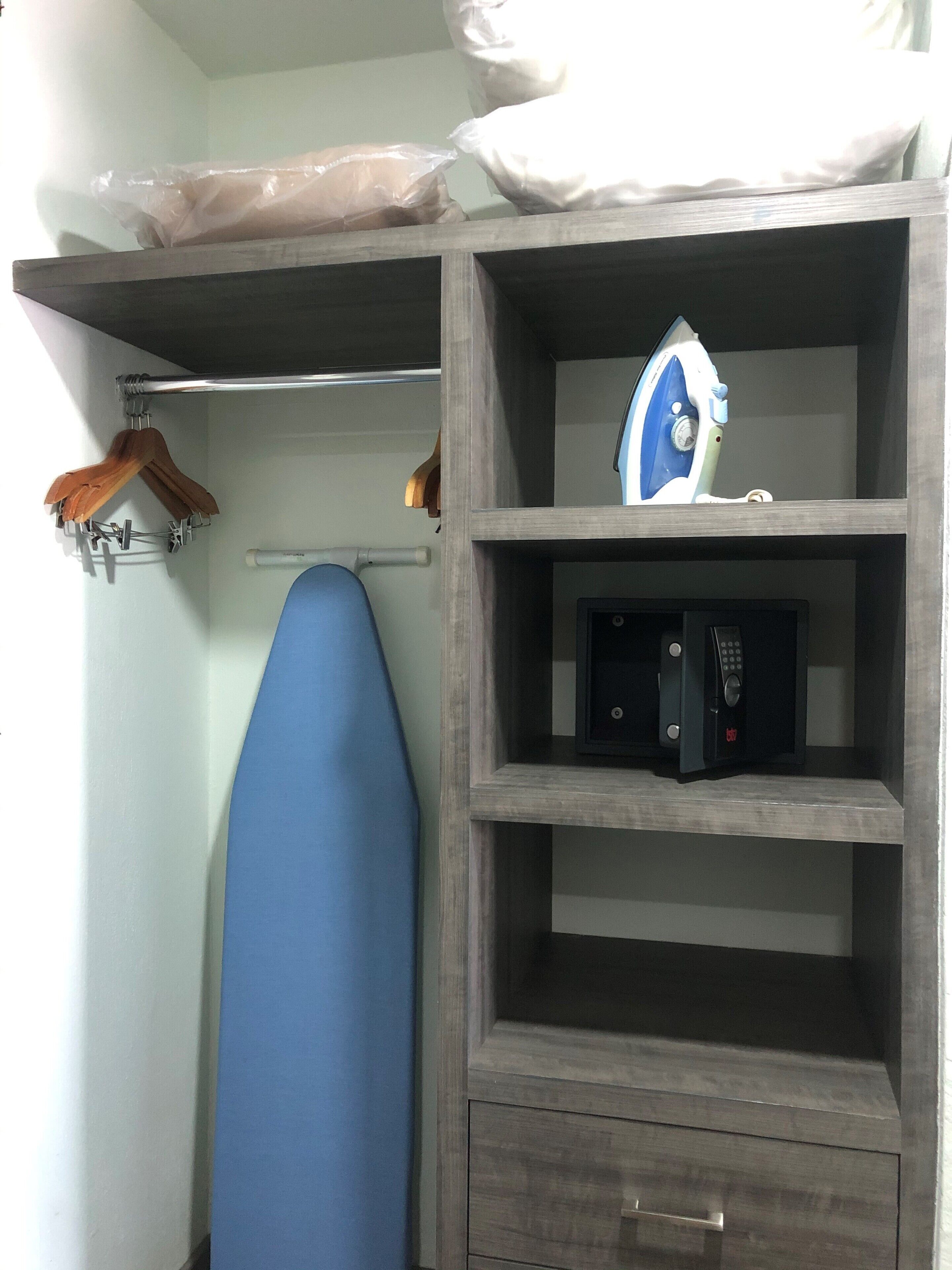 double room with street view | wardrobe