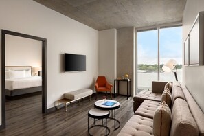 37-inch flat-screen TV with satellite channels, TV, DVD player