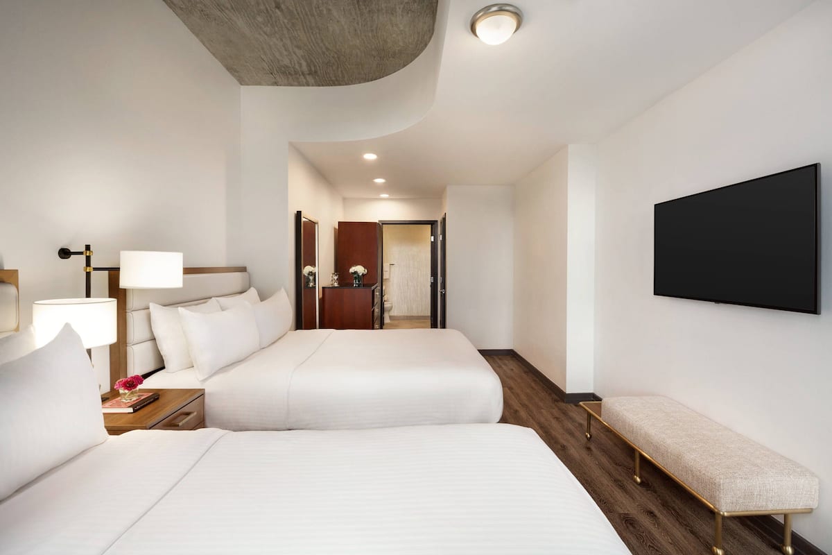 Premium bedding, pillow-top beds, in-room safe, desk