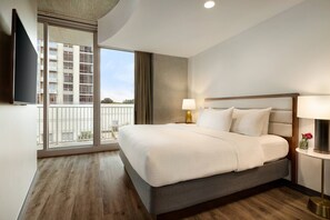 Premium bedding, pillow-top beds, in-room safe, desk