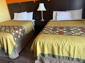 Room, 2 Double Beds, Smoking | Iron/ironing board, free WiFi, bed sheets