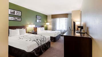 In-room safe, desk, laptop workspace, blackout curtains