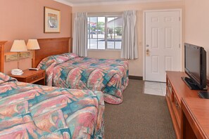 Room, 2 Double Beds | Premium bedding, desk, blackout curtains, soundproofing - Golden Eagle Motel (Dorris)