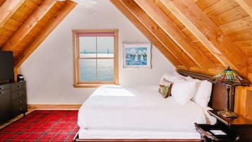 Kamer, 1 kingsize bed (Bridge House) | Lakens van Egyptisch katoen, luxe beddengoed, pillowtop-bedden