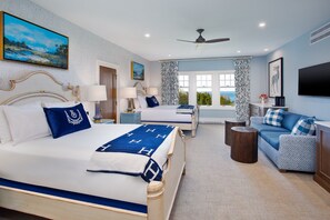 디럭스룸, 침대(여러 개) | 이집트산 면 시트, 고급 침구, 필로우탑 침대, 객실 내 금고