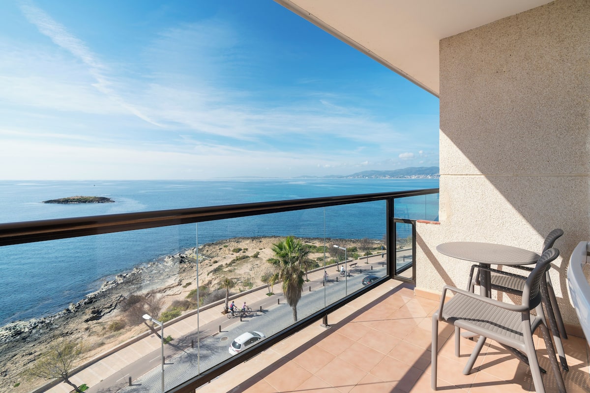 Blick vom Balkon