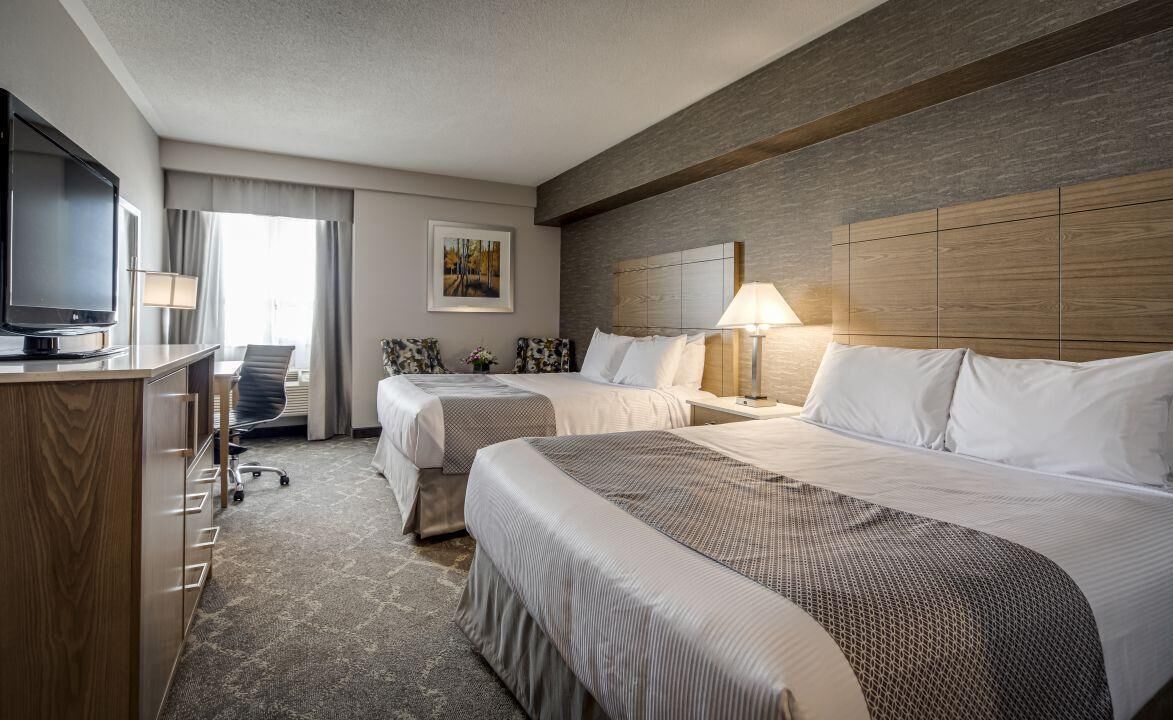 Premium bedding, down duvets, pillow-top beds, in-room safe