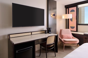 Ocean View King | In-room safe, desk, laptop workspace, blackout drapes at Hotel Renew