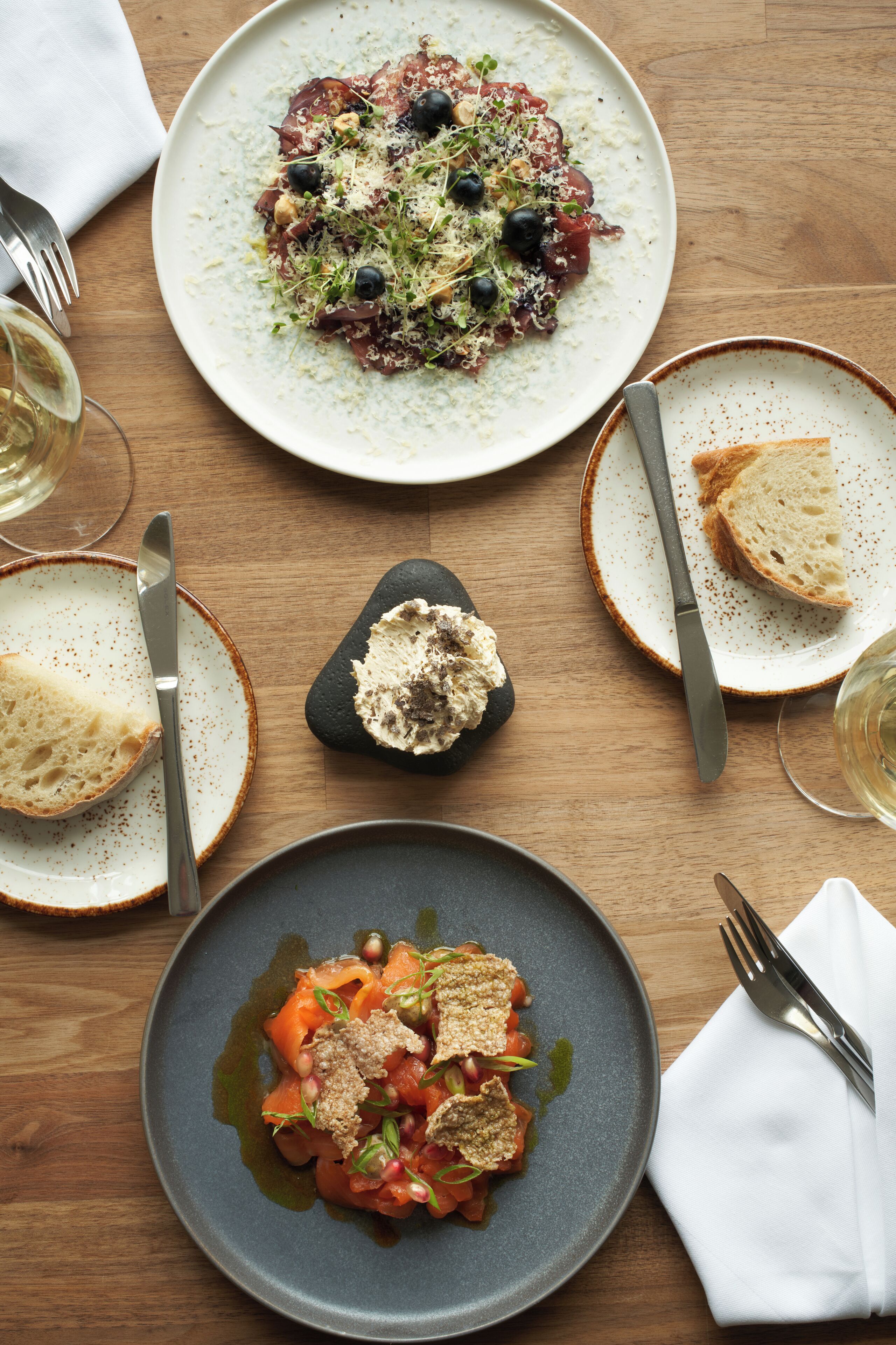 breakfast, lunch and dinner served