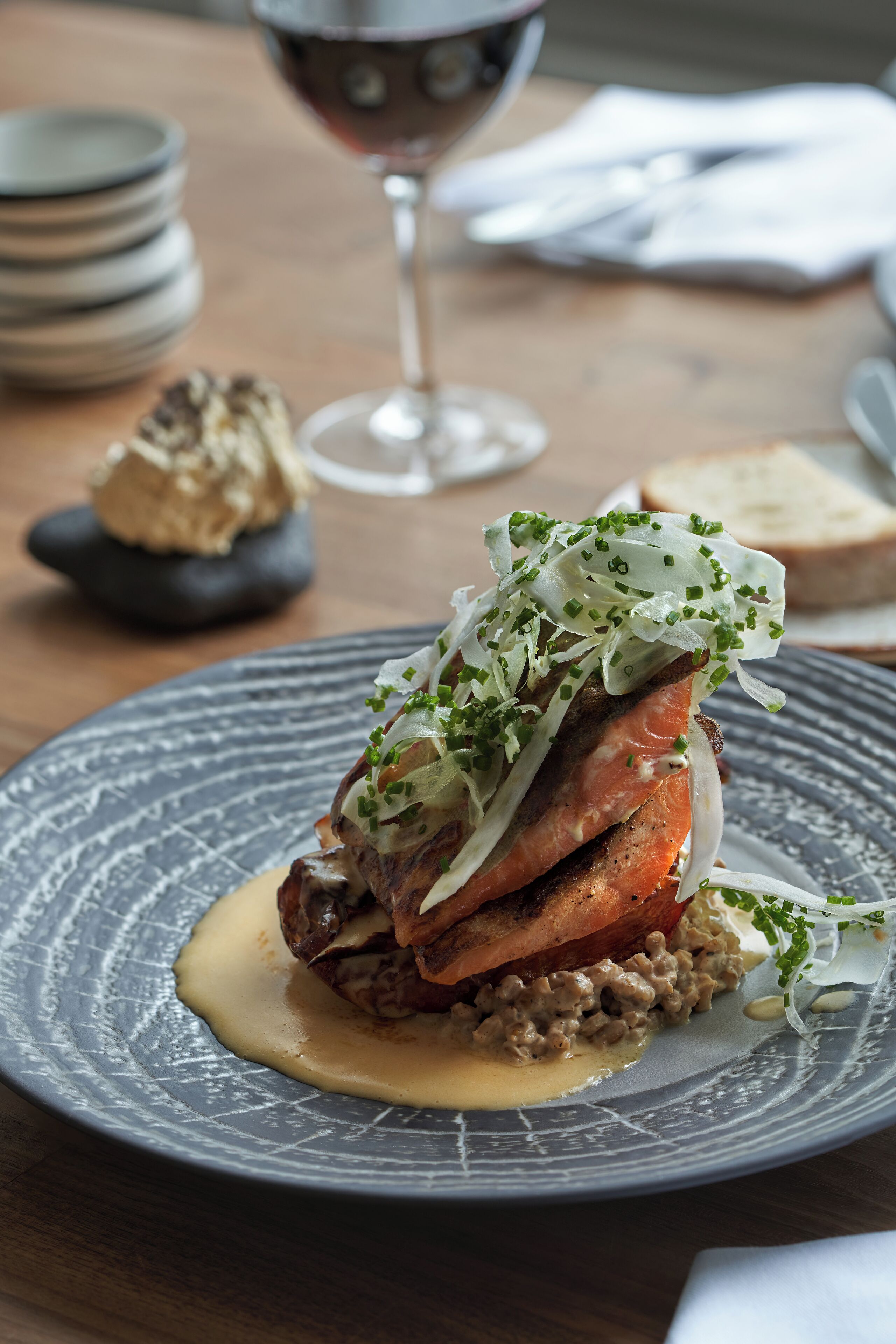 breakfast, lunch and dinner served