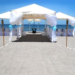 Área externa para casamento
