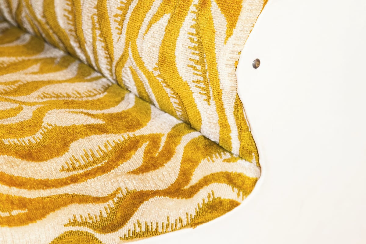 Premium bedding, desk, laptop workspace, iron/ironing board