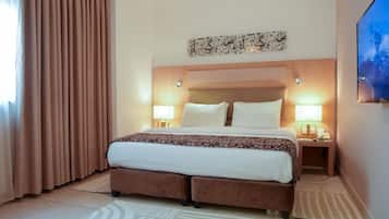 Suite | 1 camera, biancheria in cotone egiziano, materassi Select Comfort