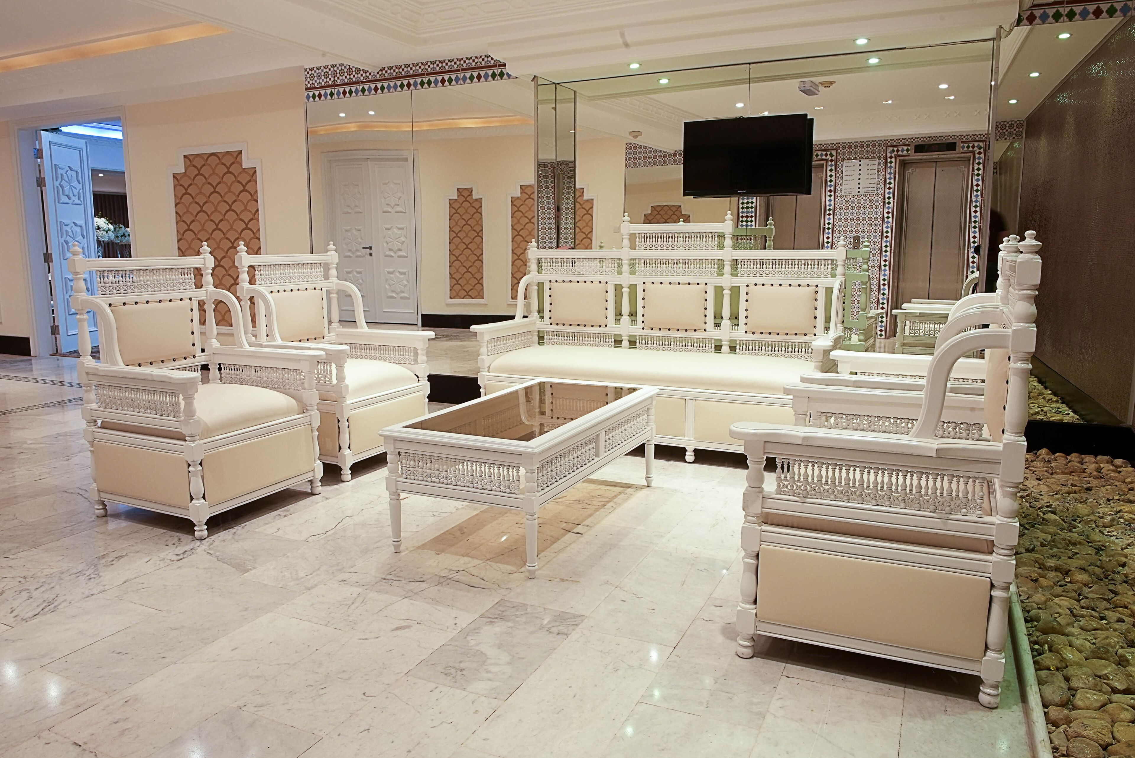 outdoor wedding area