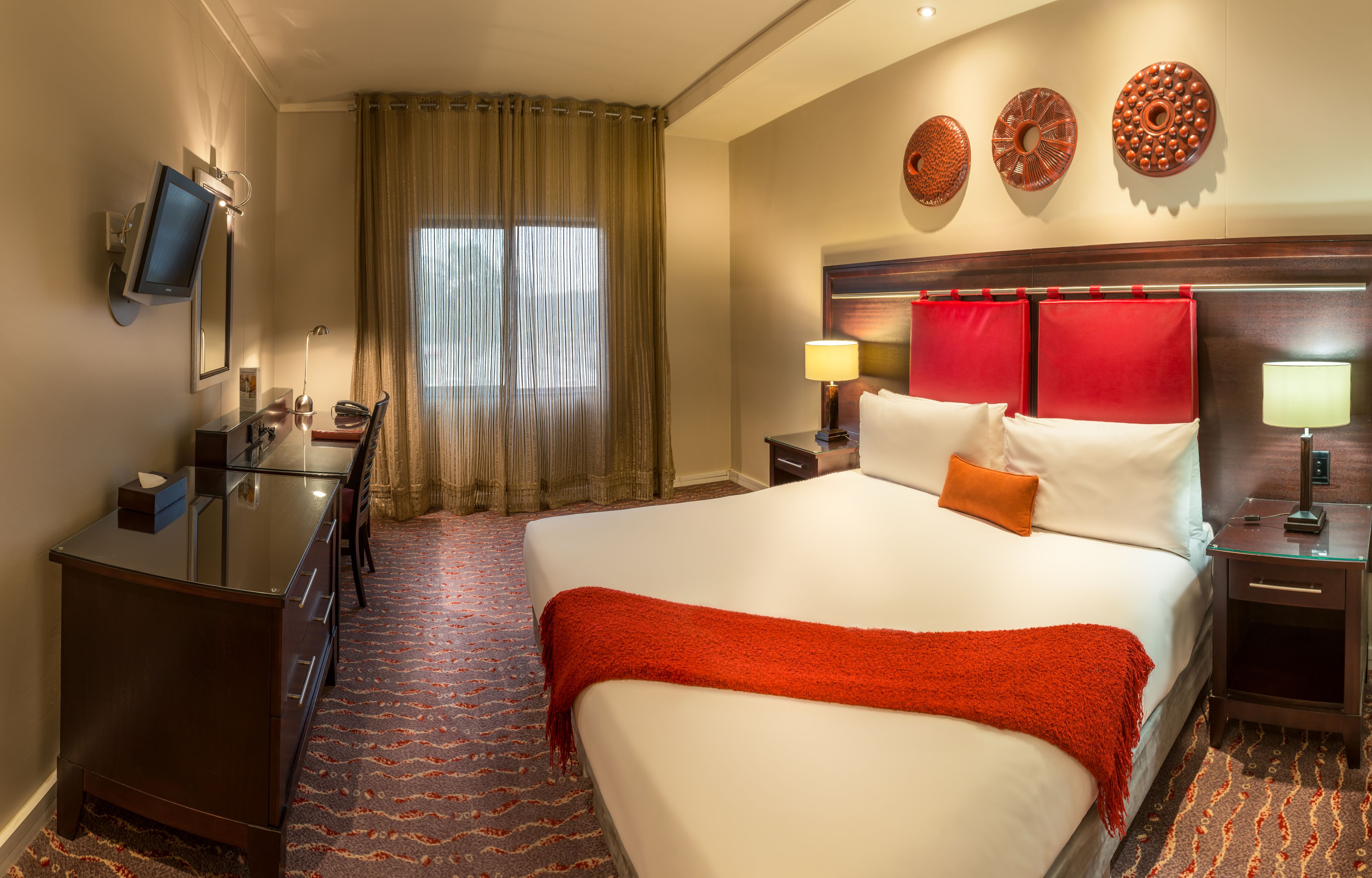 memory-foam beds, in-room safe, desk, laptop workspace