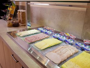 Daily buffet breakfast (EUR 18.5 per person)