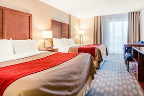 Standard Room, 2 Queen Beds, Non Smoking | Premium bedding, pillowtop beds, minibar, desk