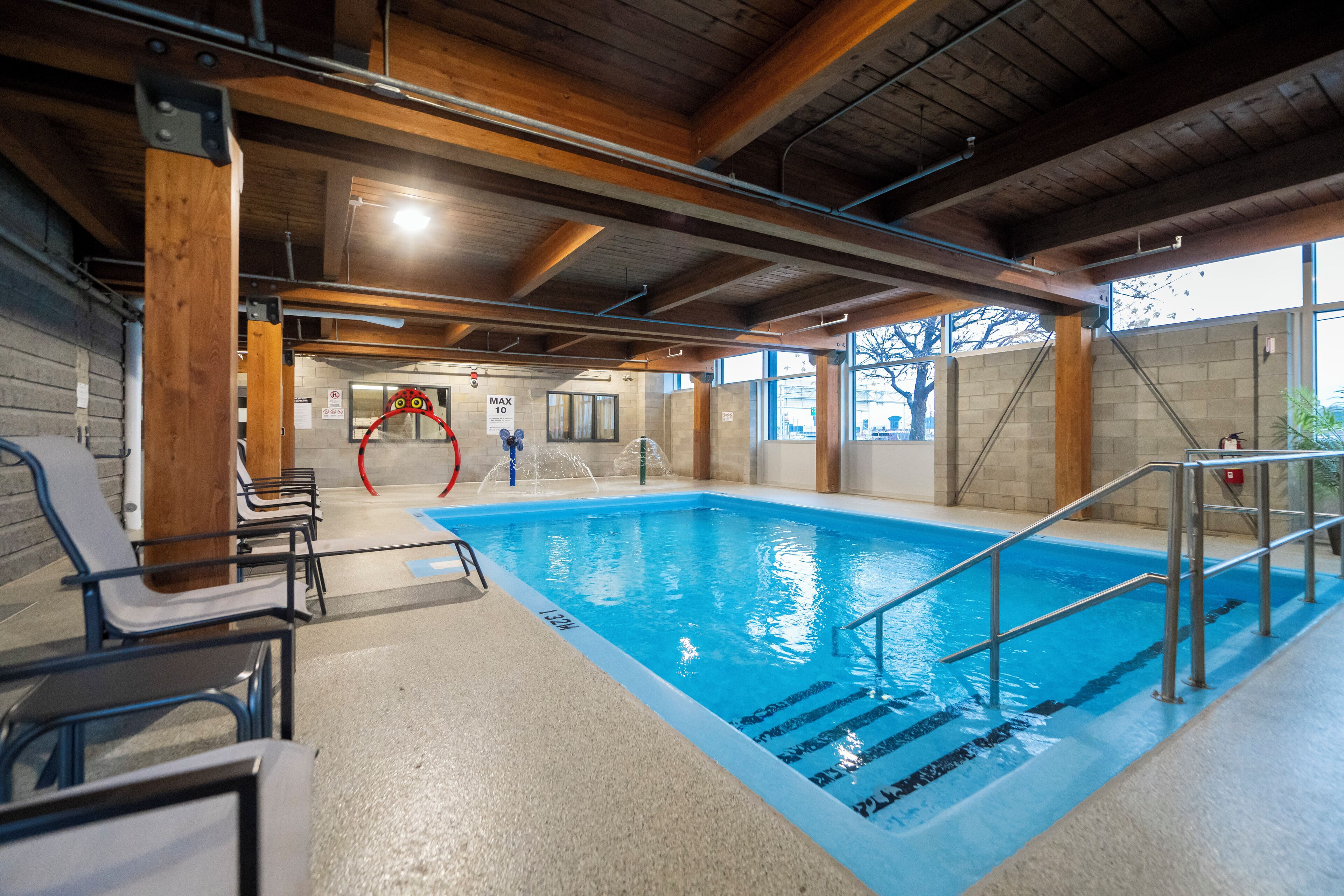 Una piscina techada