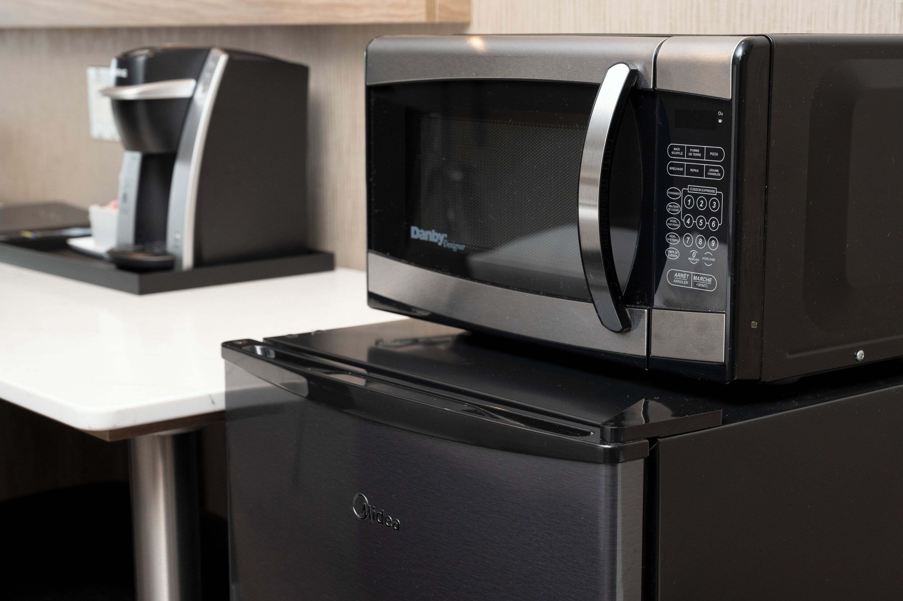 1 bedroom, desk, blackout curtains, iron/ironing board