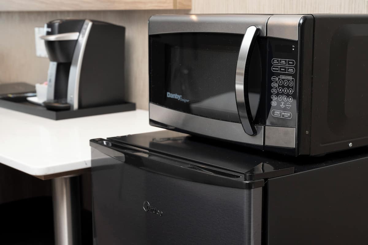 1 bedroom, desk, blackout curtains, iron/ironing board