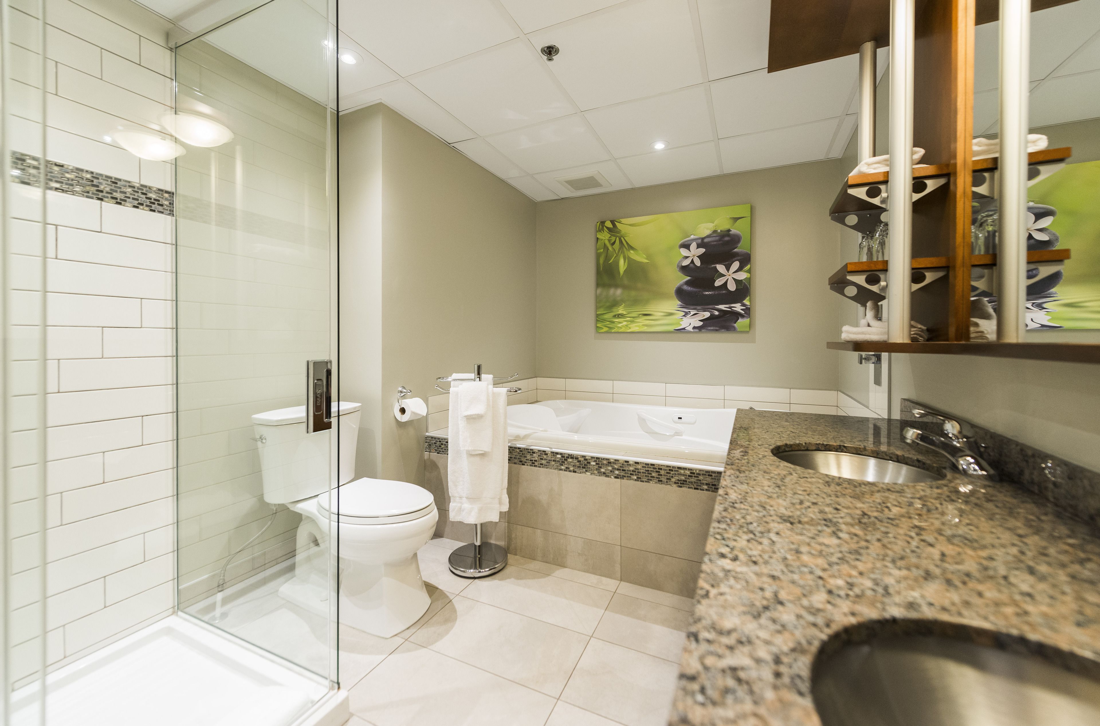 suite, 1 king bed | bathroom | free toiletries, hair dryer, towels, soap