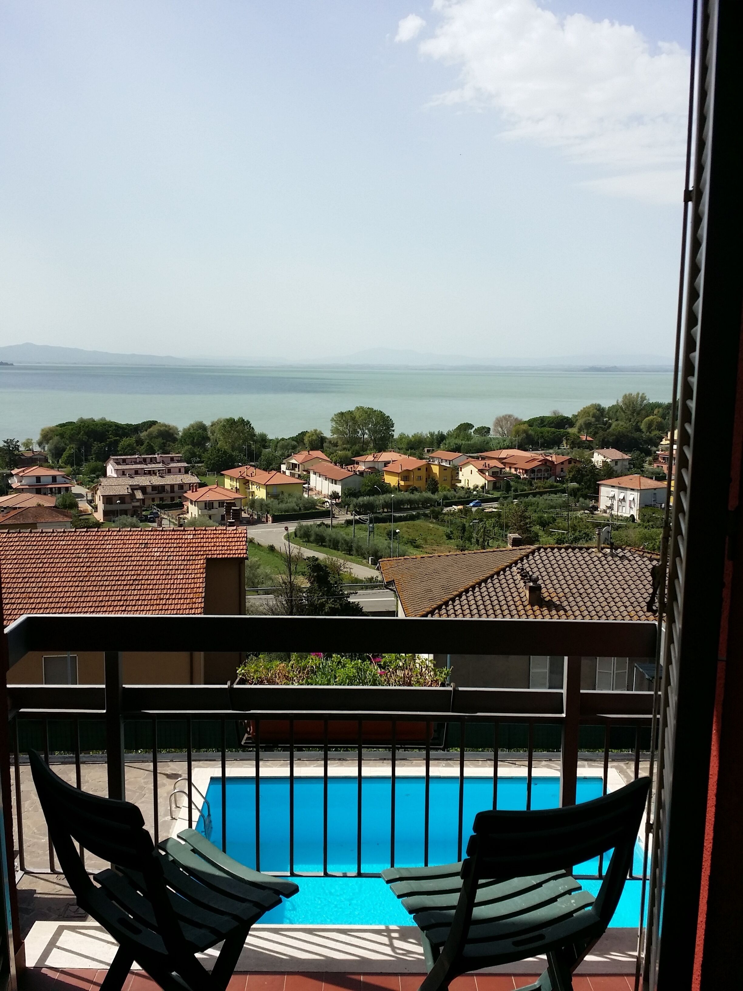 Blick von der Unterkunft