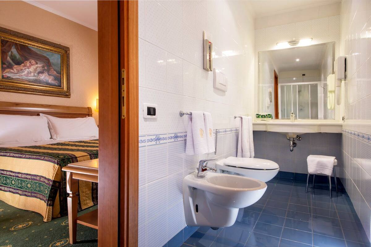 Deluxe Room | Bathroom | Shower, hydromassage showerhead, free toiletries, hair dryer