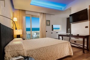 Double or Twin Room, Balcony, Sea View | Premium bedding, down comforters, pillowtop beds, minibar