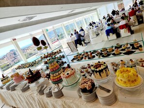 Daily buffet breakfast (EUR 18 per person)