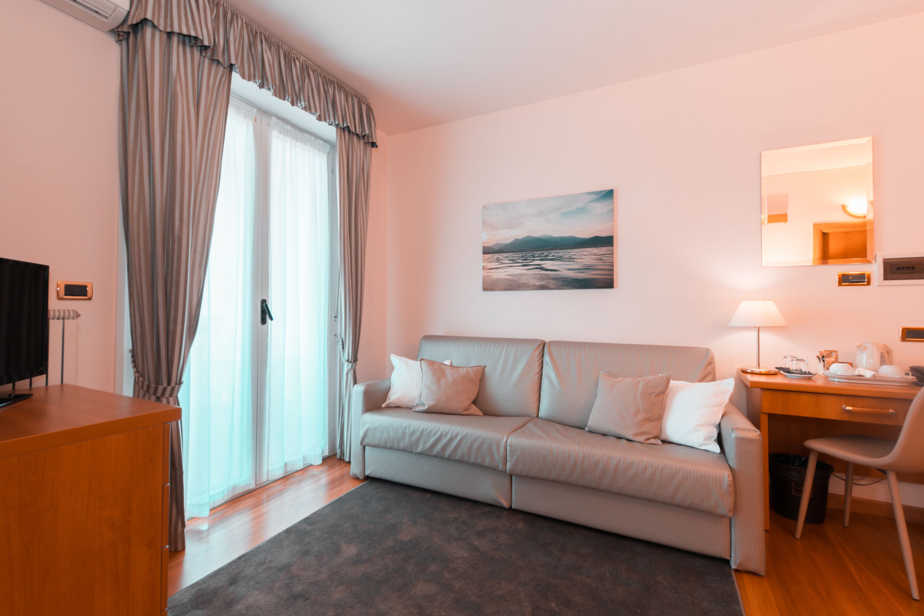 comfort room, balcony, resort view | living area | 32-inch tv with digital channels