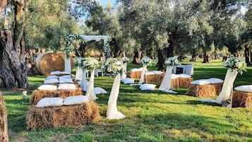 Area per ricevimenti all'aperto