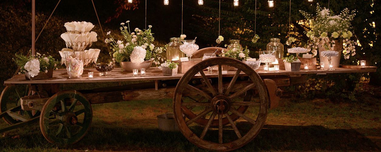 outdoor wedding area