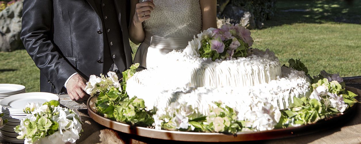 outdoor wedding area
