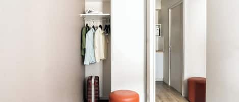 Desk, soundproofing, iron/ironing board (on request), free WiFi