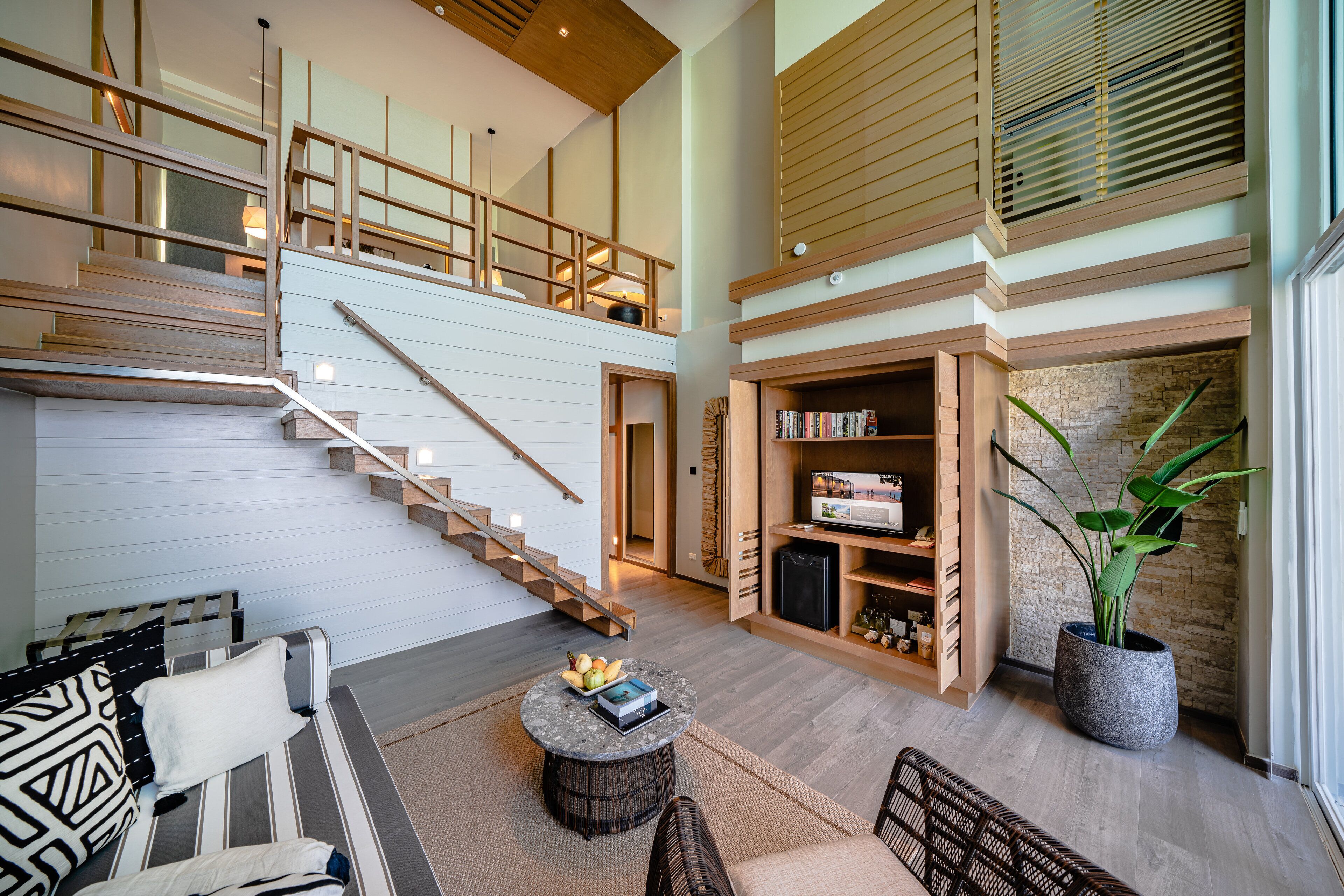 ocean view loft (adults only) | living room