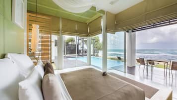 3 BR Beachfront Villa | Egyptian cotton sheets, premium bedding, down comforters