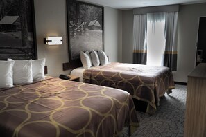 In-room safe, desk, blackout curtains, soundproofing