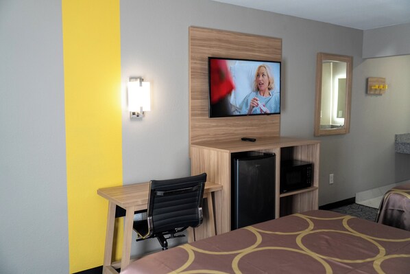 In-room safe, desk, blackout curtains, soundproofing