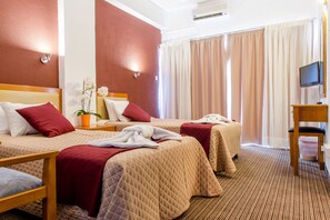 In-room safe, desk, blackout curtains, soundproofing