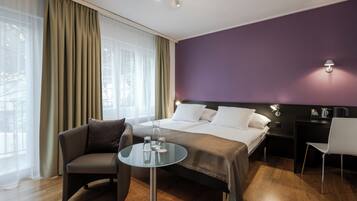 Double Room, Balcony, River View | In-room safe, desk, iron/ironing board, free cribs/infant beds