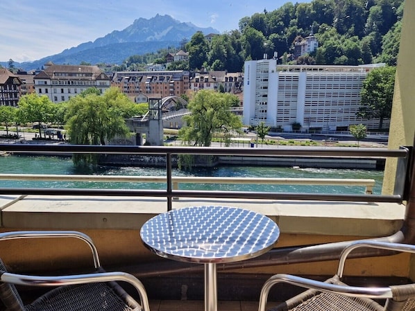 Family Room, Balcony, River View | Balcony - Boutique Hotel KARL (Lucerne)