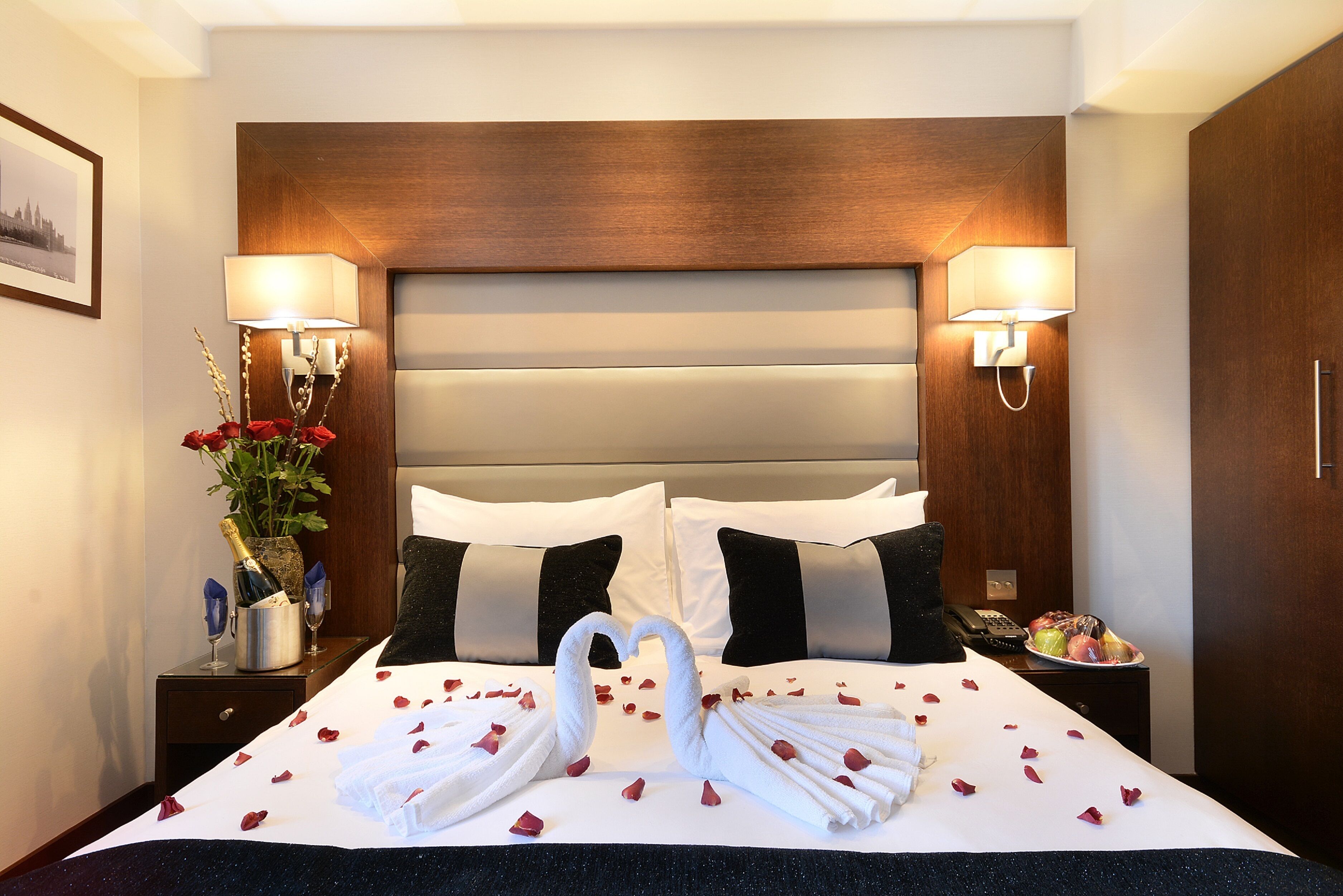 Premium bedding, in-room safe, soundproofing, iron/ironing board
