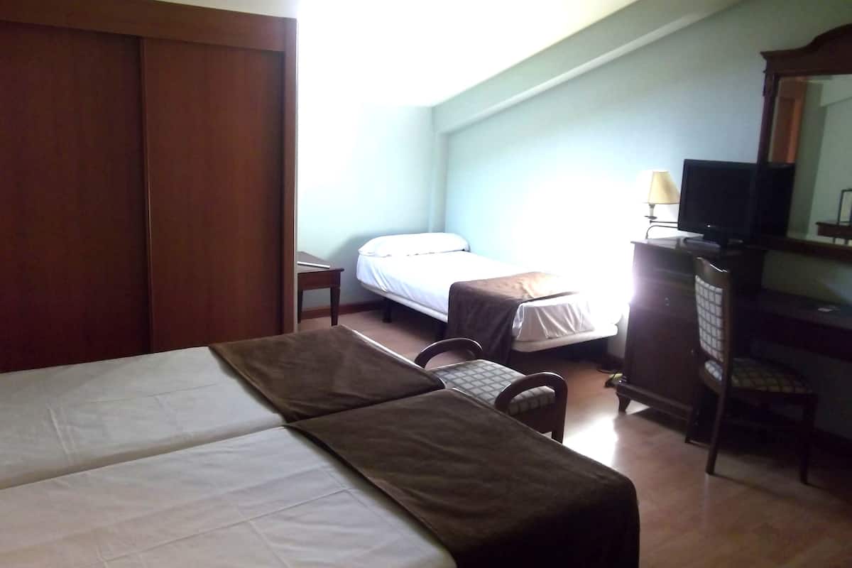 in-room safe, desk, blackout curtains, rollaway beds