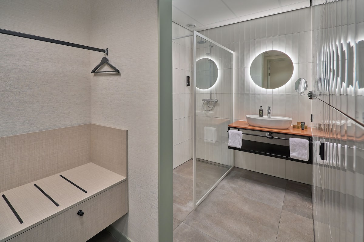 family quadruple room, 1 bedroom | bathroom | free toiletries, hair dryer, towels, soap