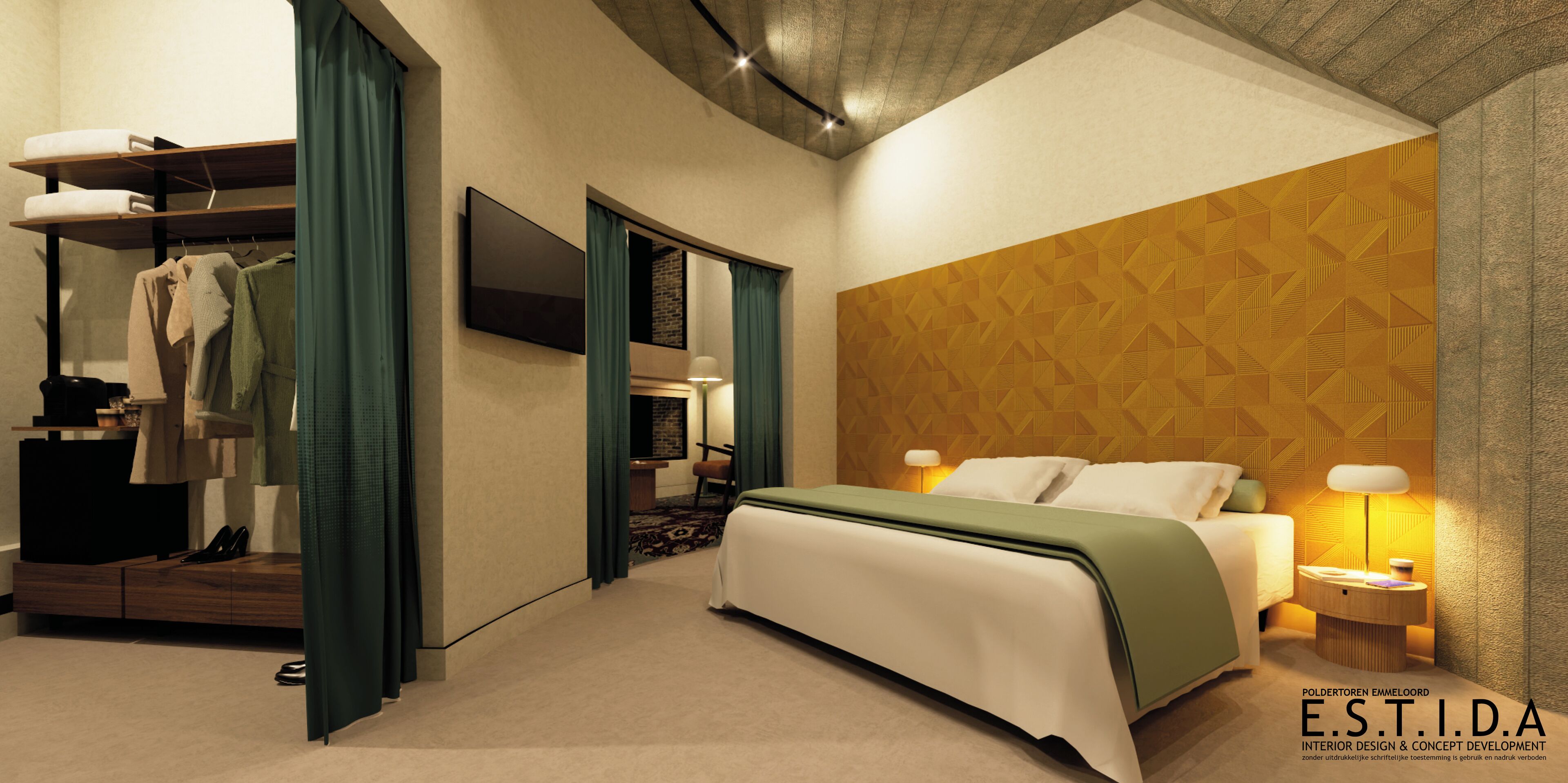 Caja de seguridad en la habitación y escritorio 