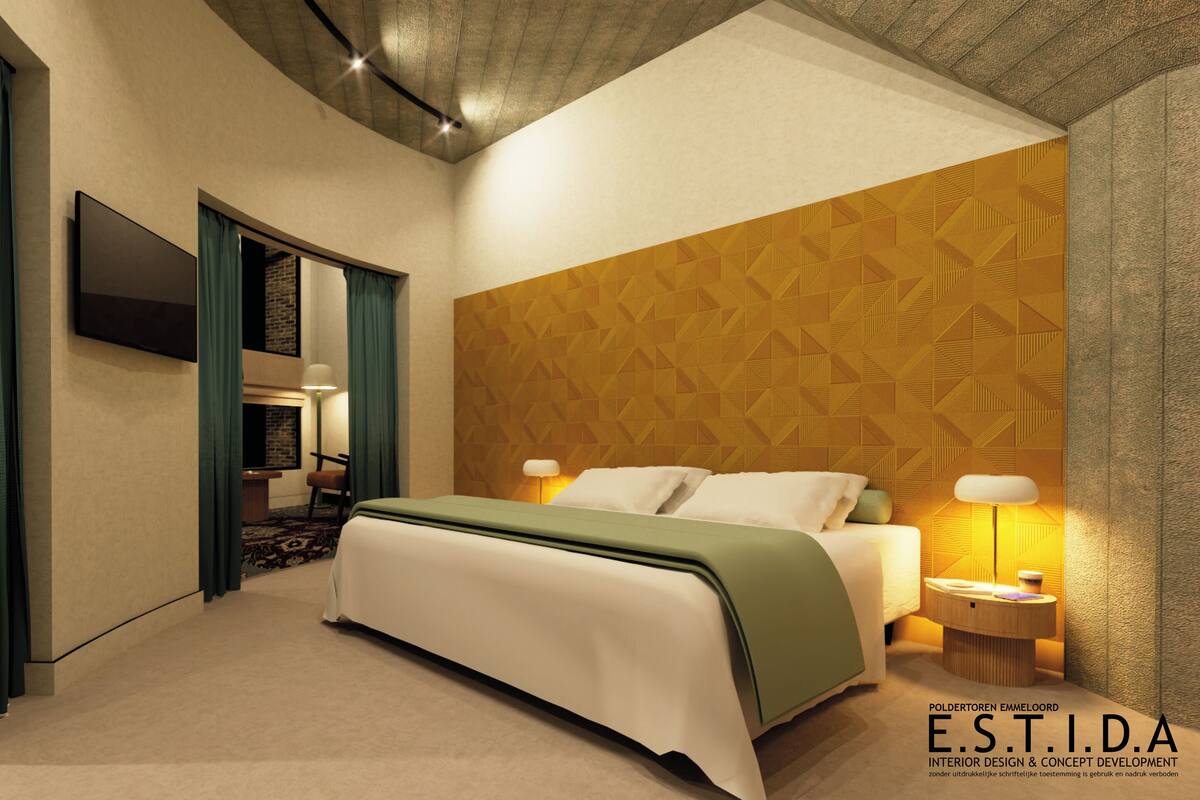 Caja de seguridad en la habitación y escritorio