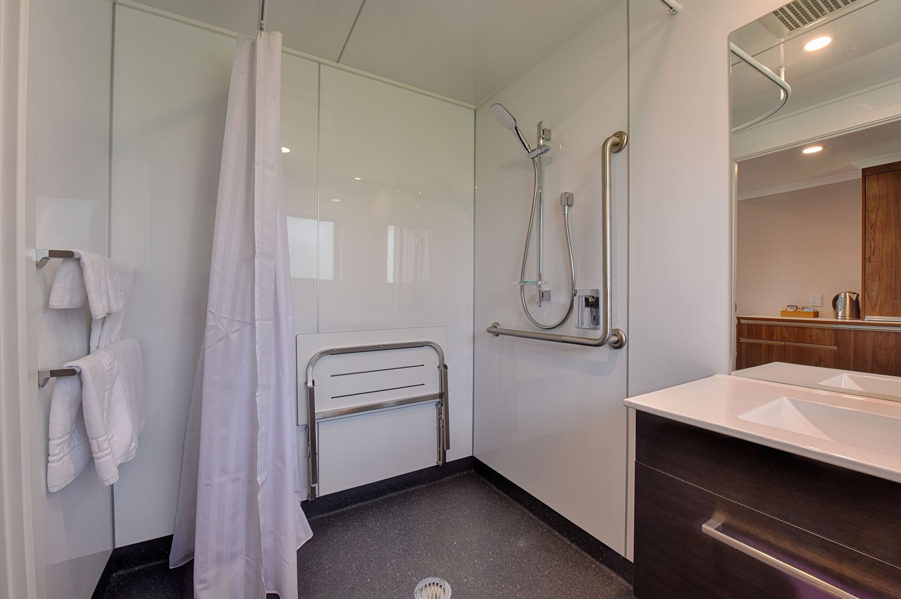 room | bathroom | shower, free toiletries, hair dryer, towels