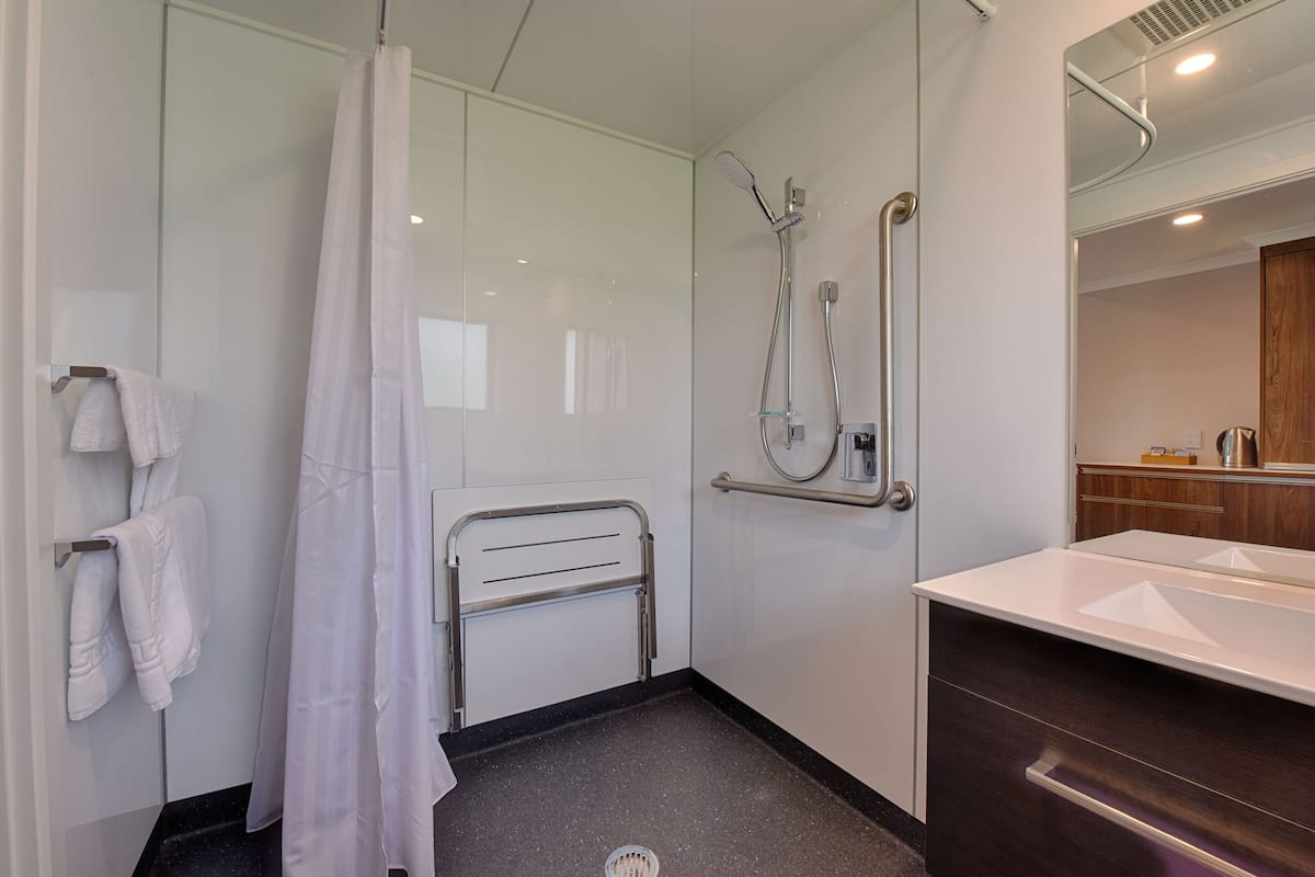 room | bathroom | shower, free toiletries, hair dryer, towels
