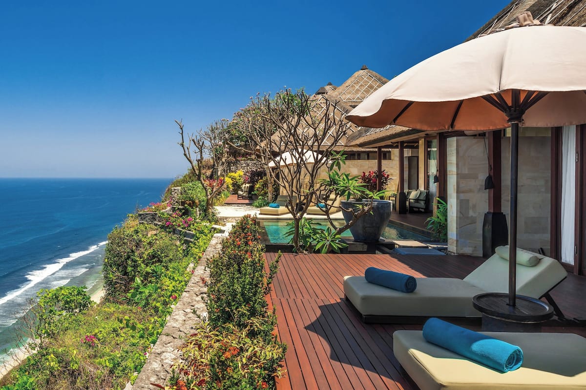 빌라, 침실 2개, 전용 수영장, 바닷가 (Ocean Cliff 2 Bedroom Villa) | 고급 침구, 오리/거위털 이불, 무료 미니바 품목, 객실 내 금고